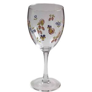 Villeroy & Boch 4 Petite Fleur Wine Glasses, Pre Owned, Rare, Pristine. 7 oz.